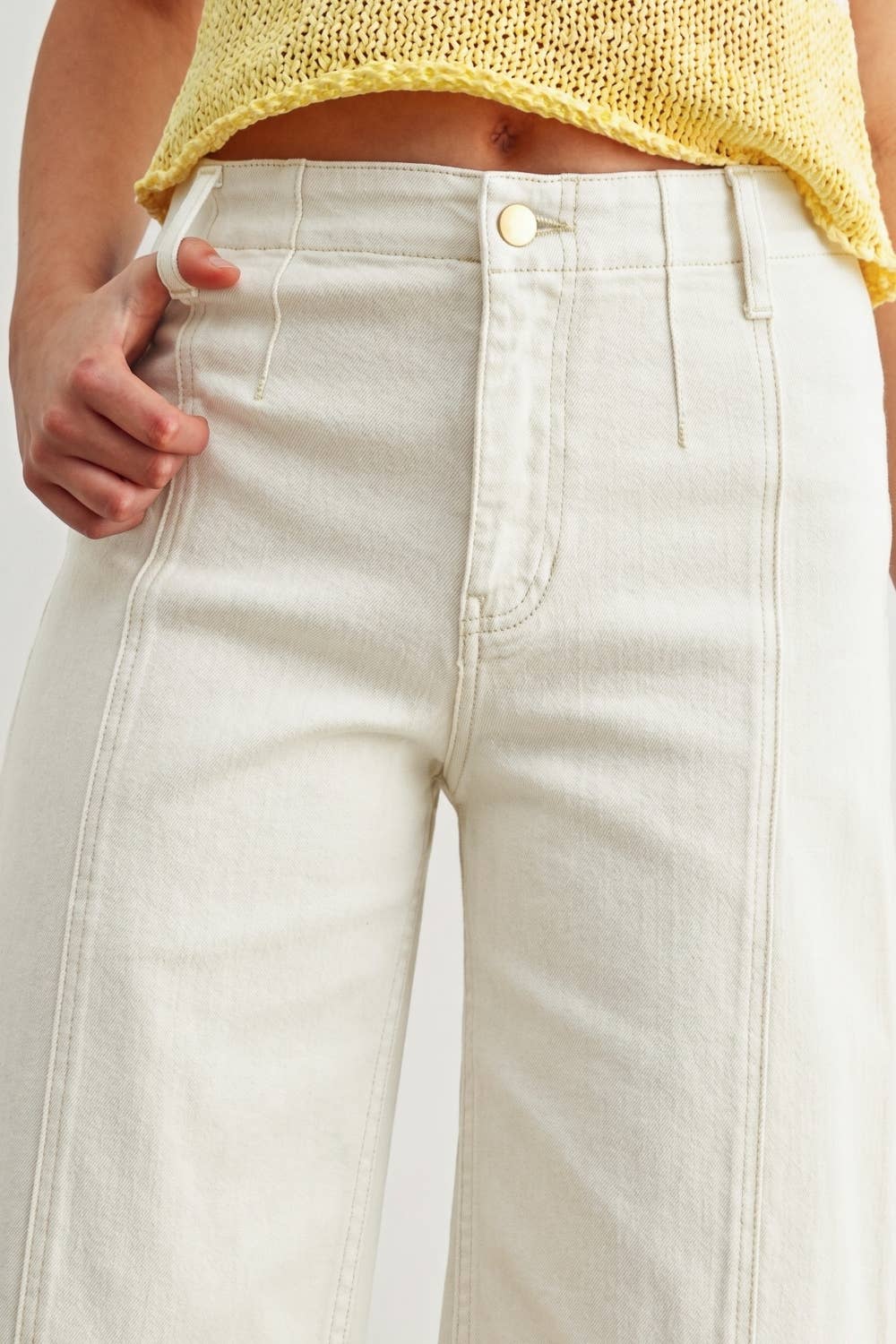 Washed Color Stretch Pants