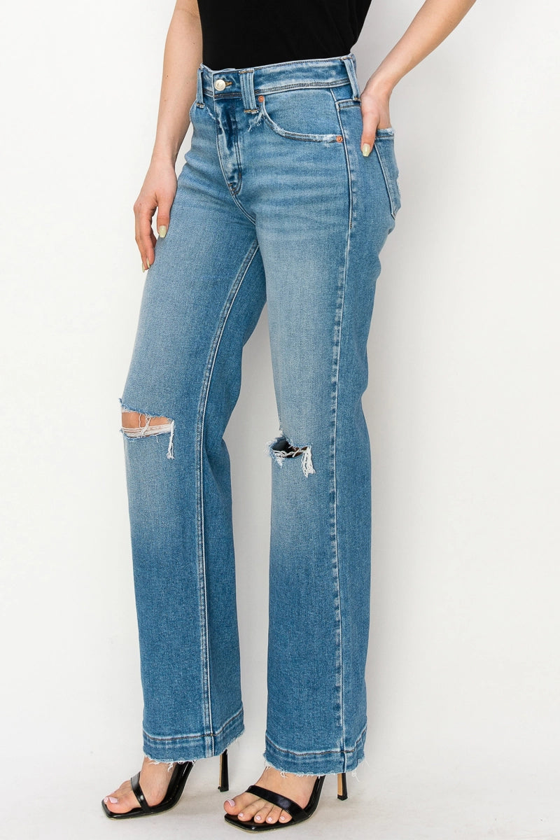 High Rise Straight Leg