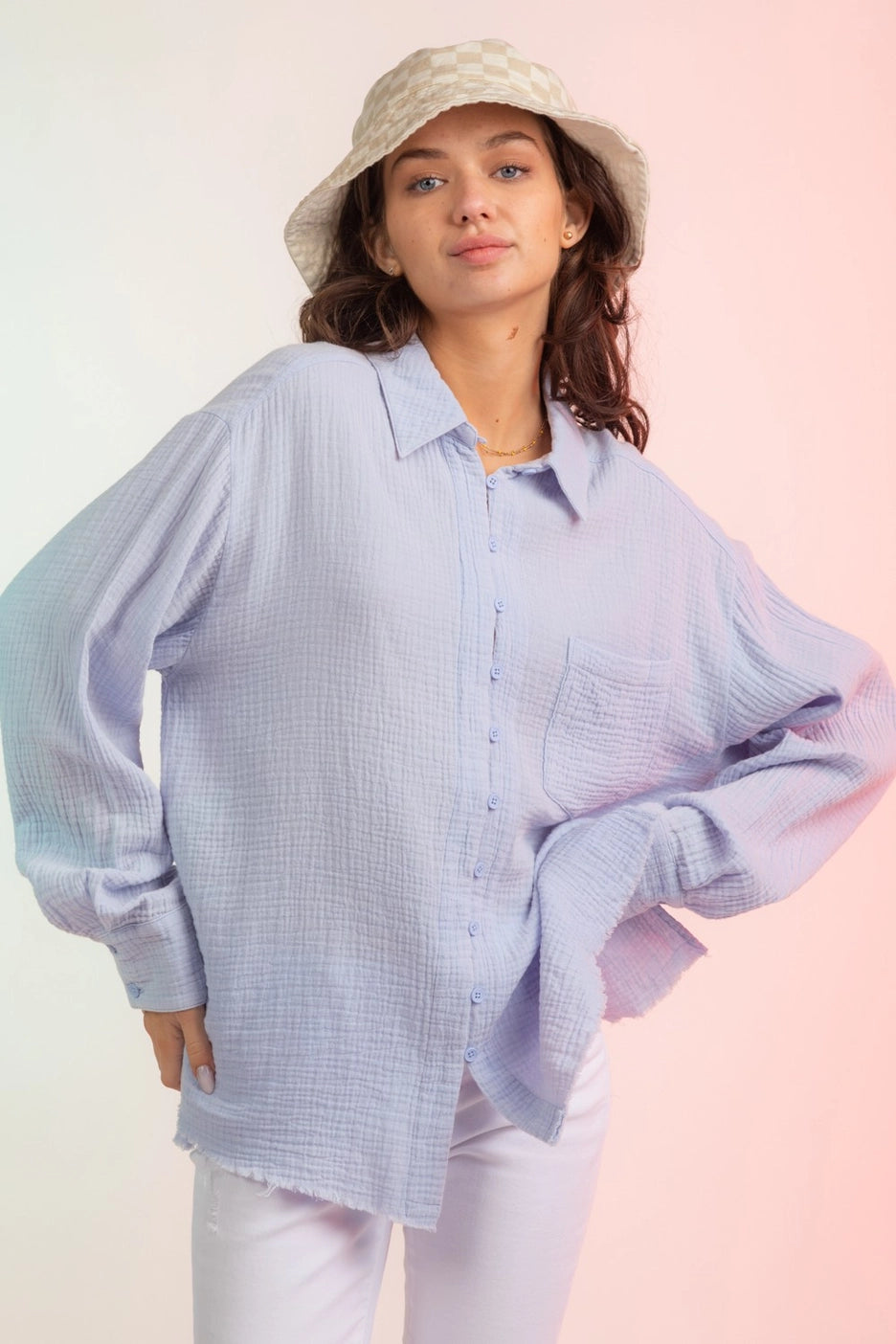 Double Gauze Button Down Shirt