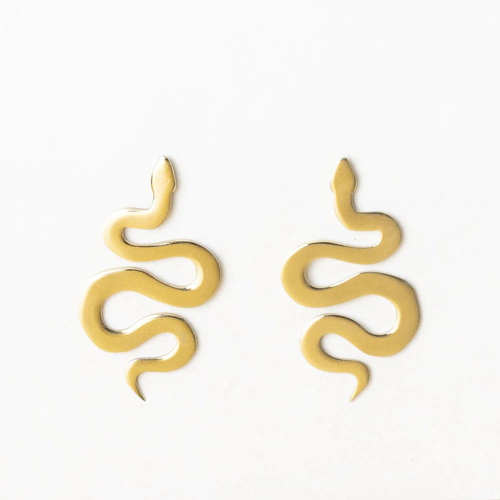 Kara Snake Post Earrings