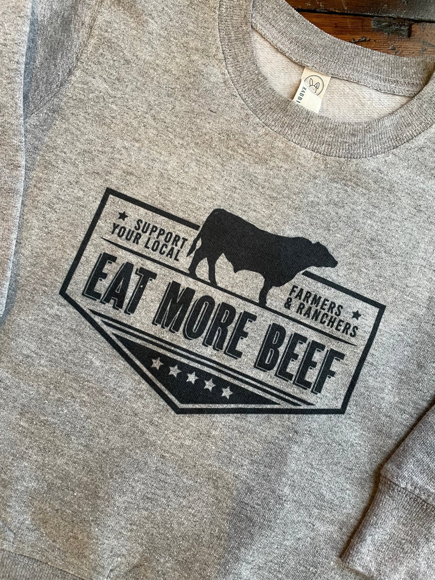 Kids Eat Beef Crewneck