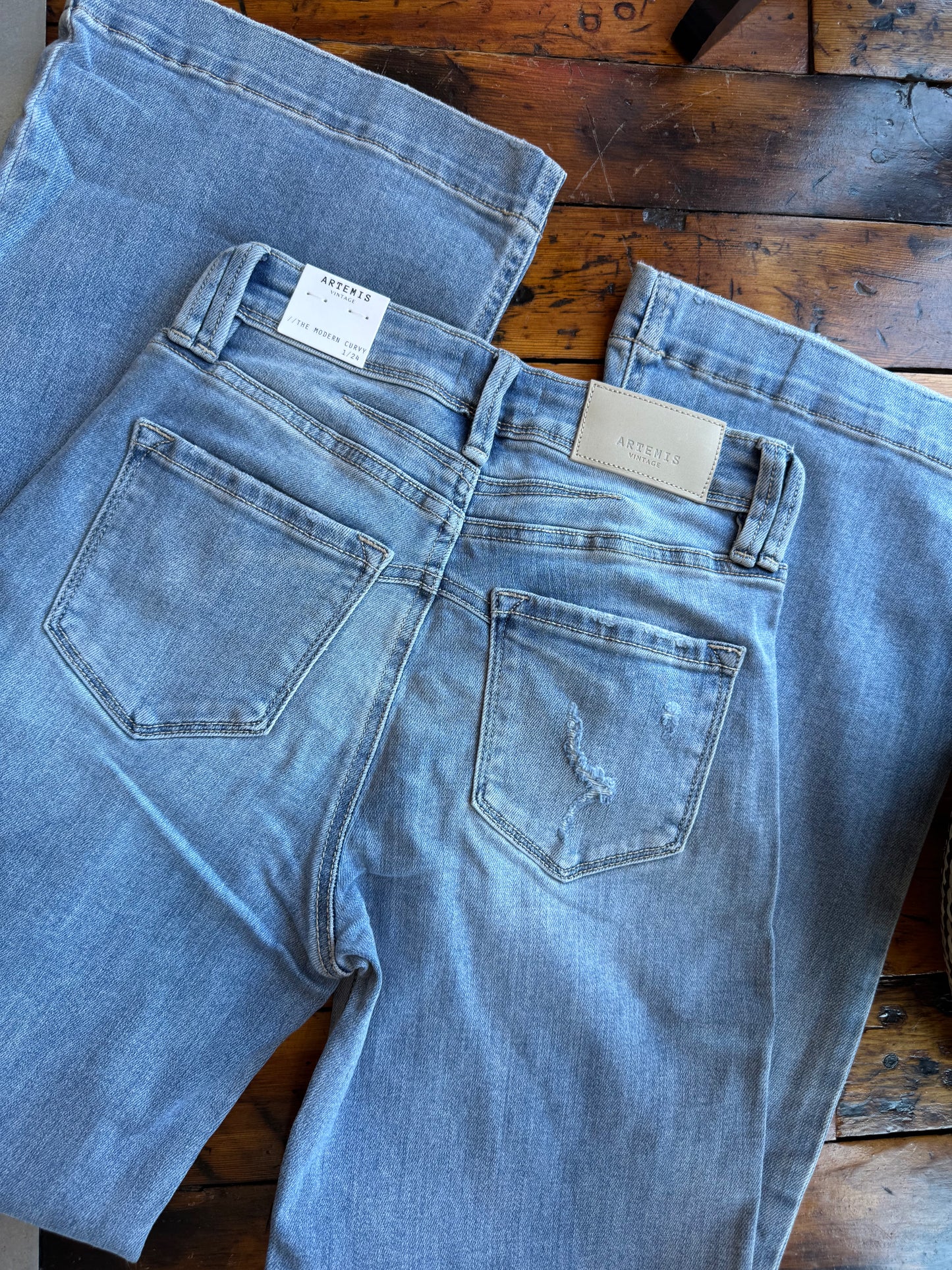 90's High Rise Wide Leg Denim