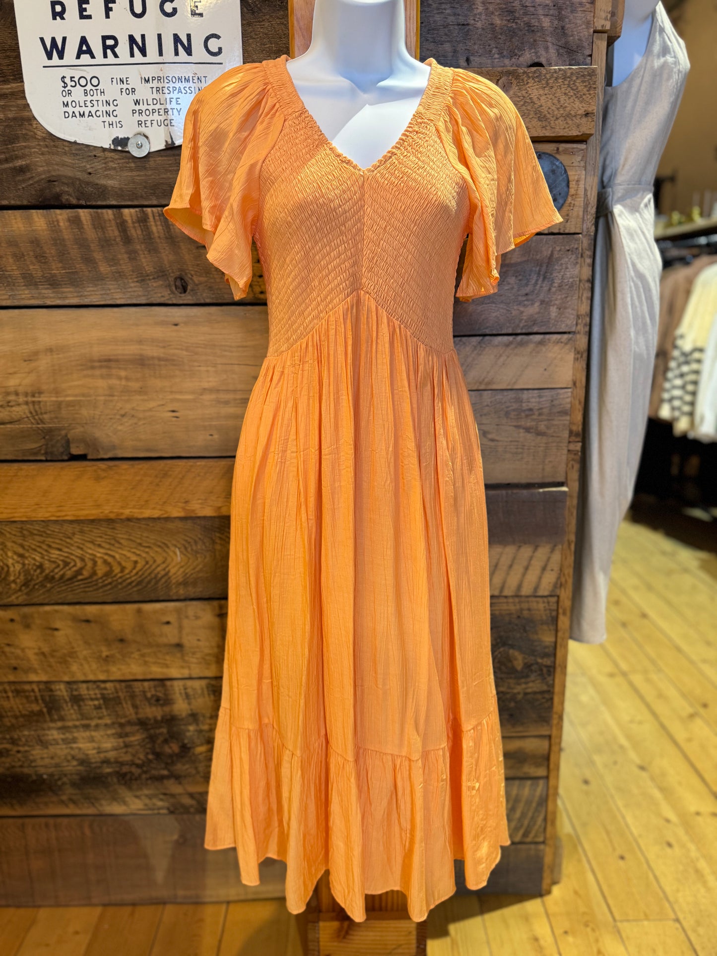 Apricot Maxi Dress