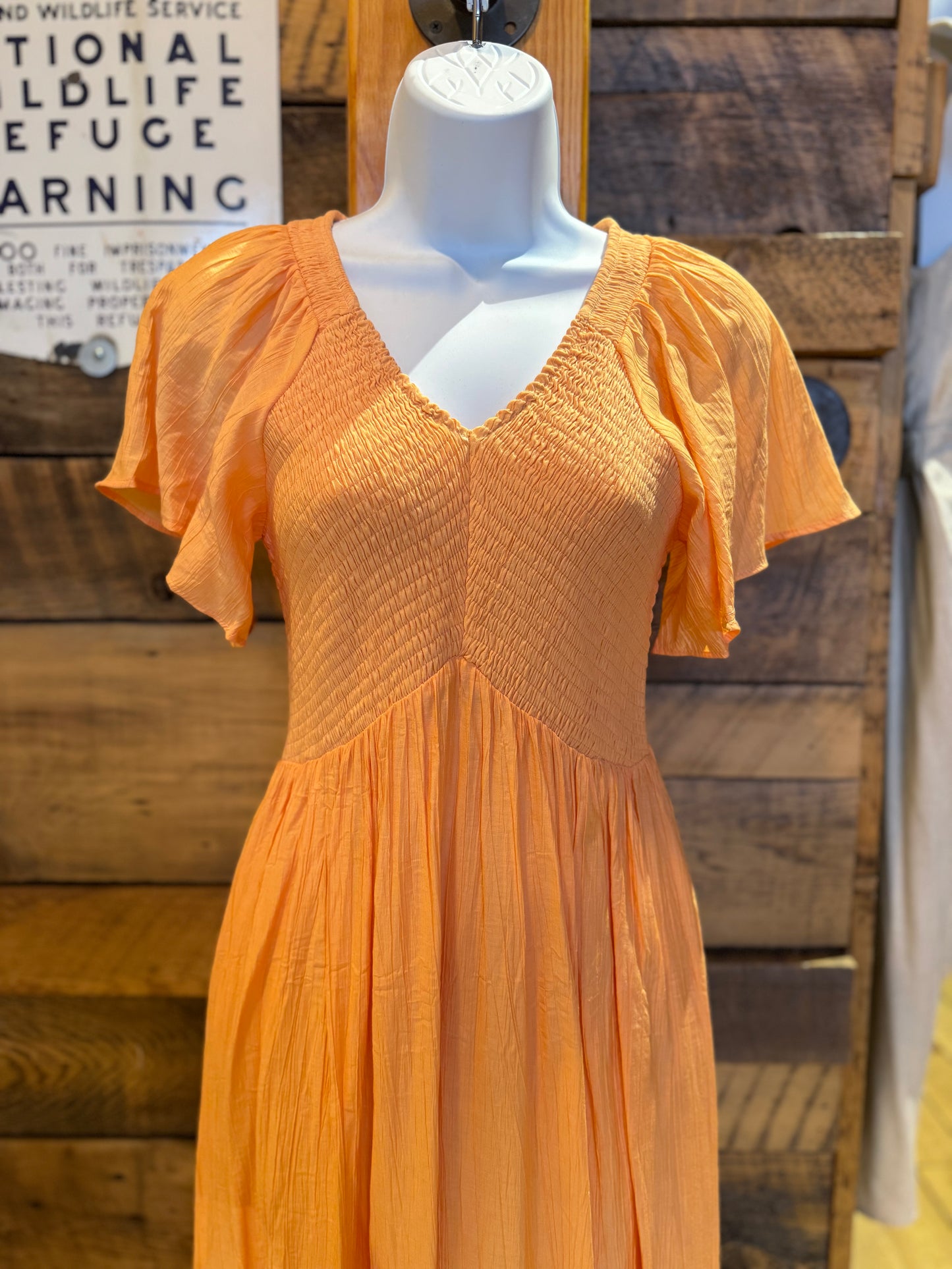 Apricot Maxi Dress