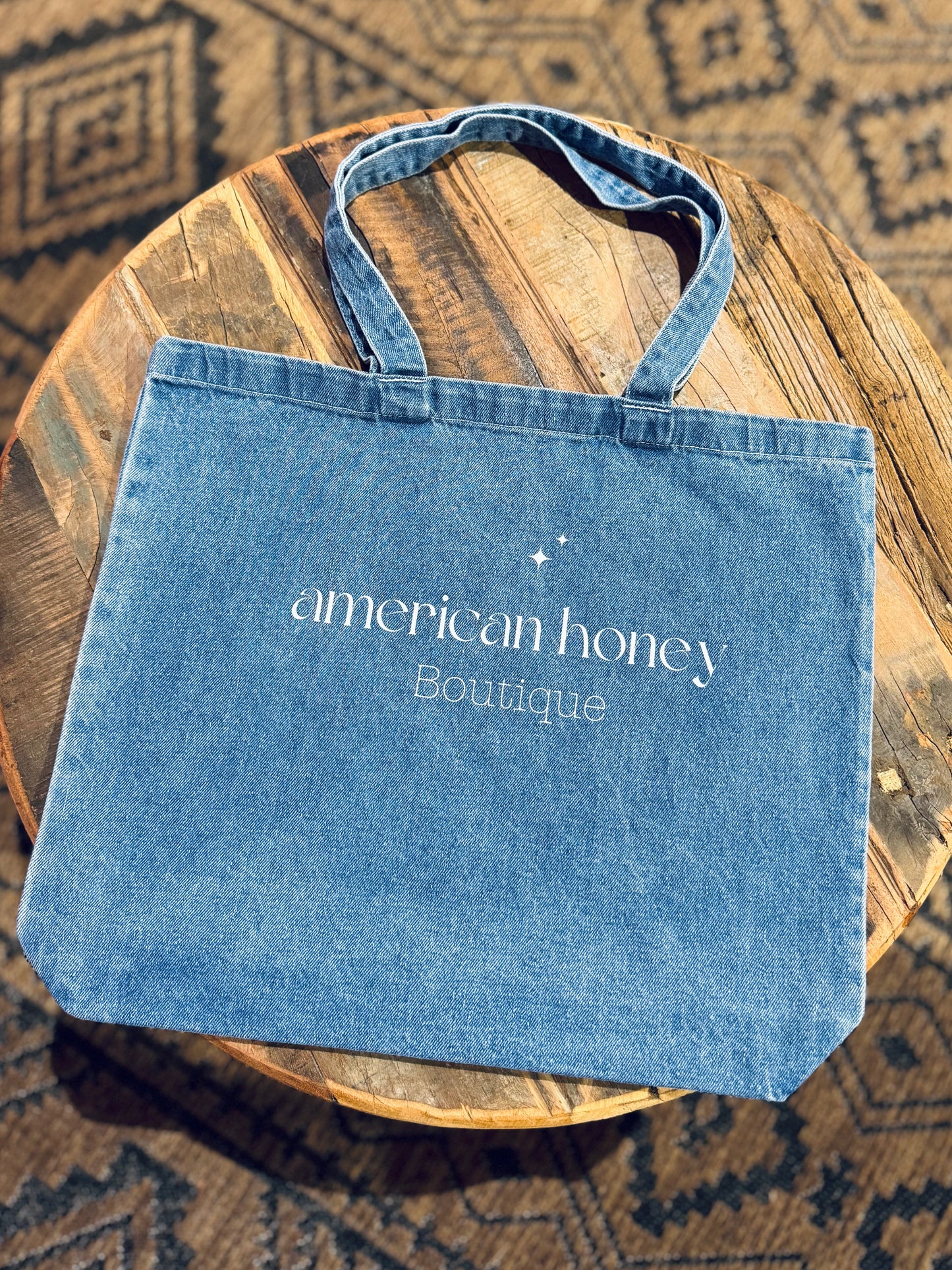 Denim ah Tote Bag