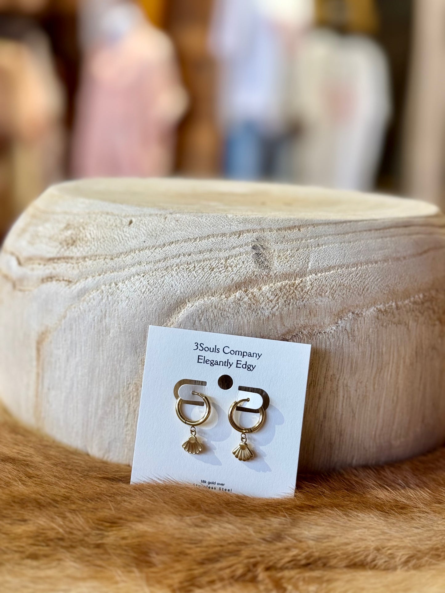 Shell Huggie Earrings