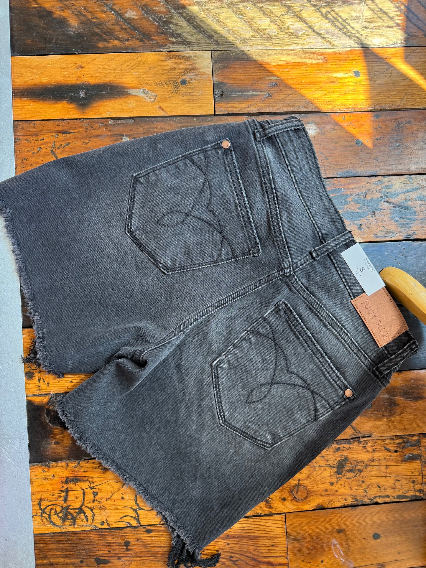 Judy Blue Long Cutoff Dad Shorts