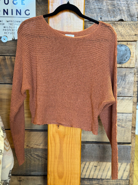 Off Shoulder Dolman Sleeve Sweater