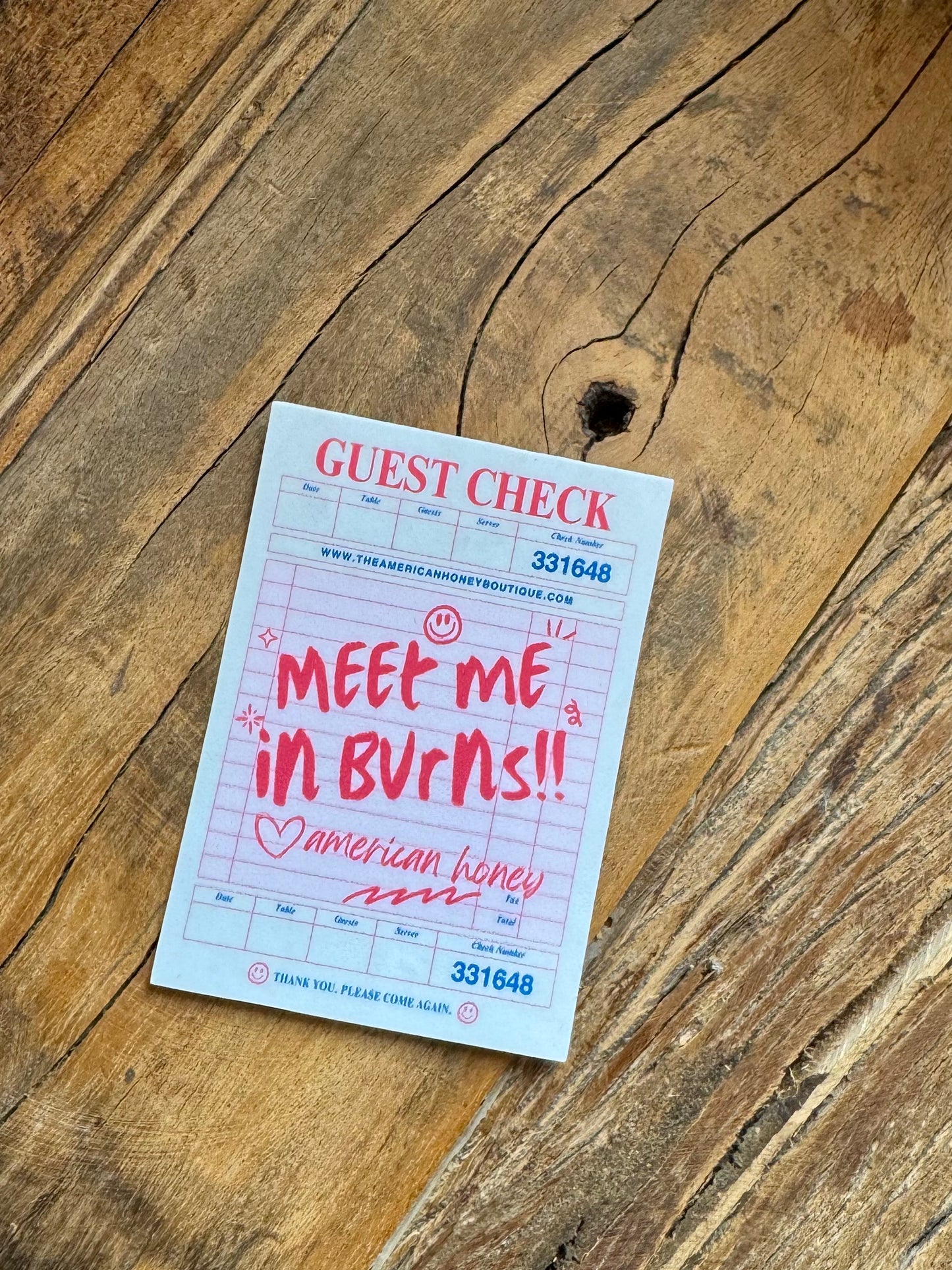 meet me in Burns sticker
