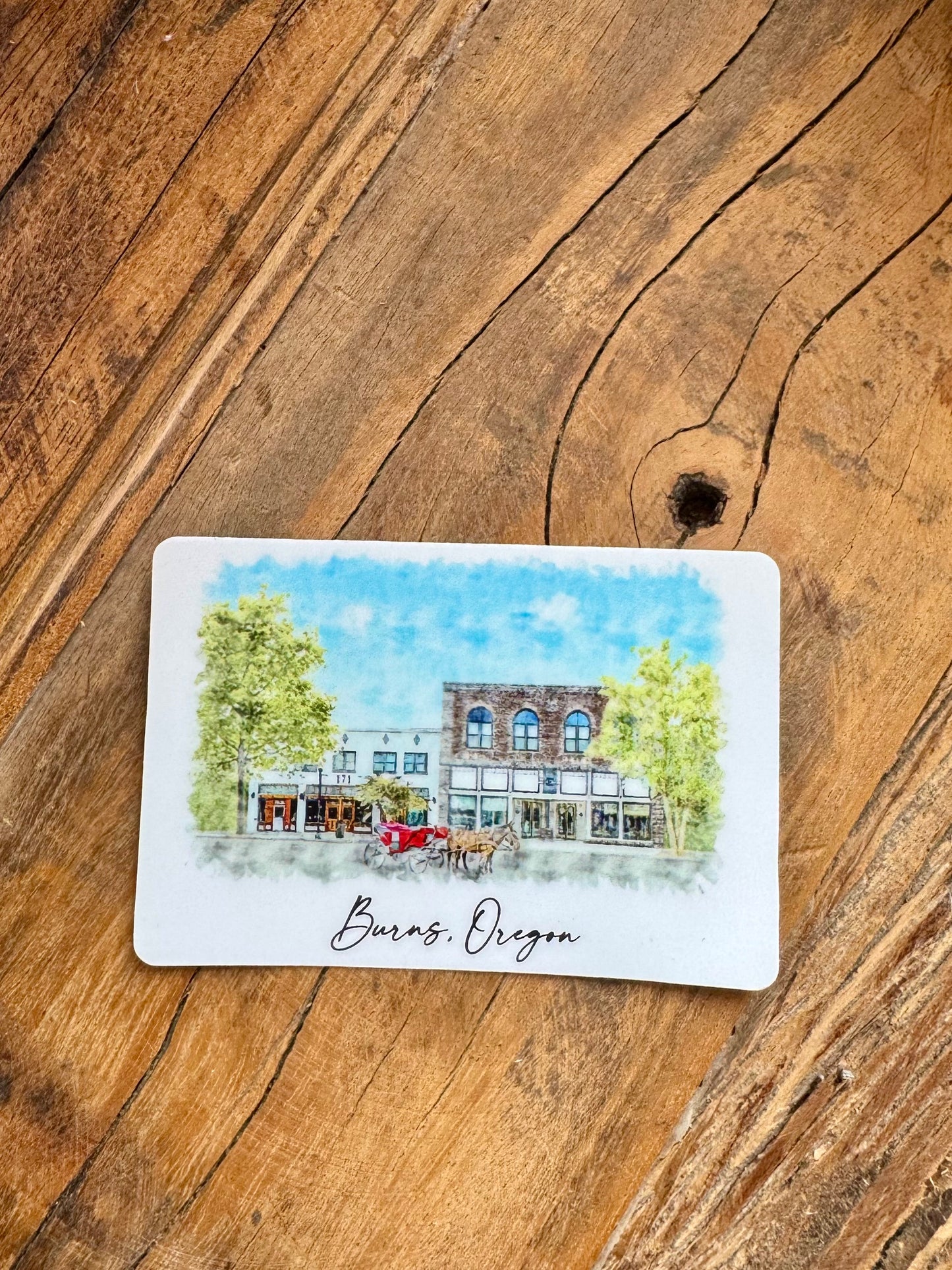 downtown Burns sticker