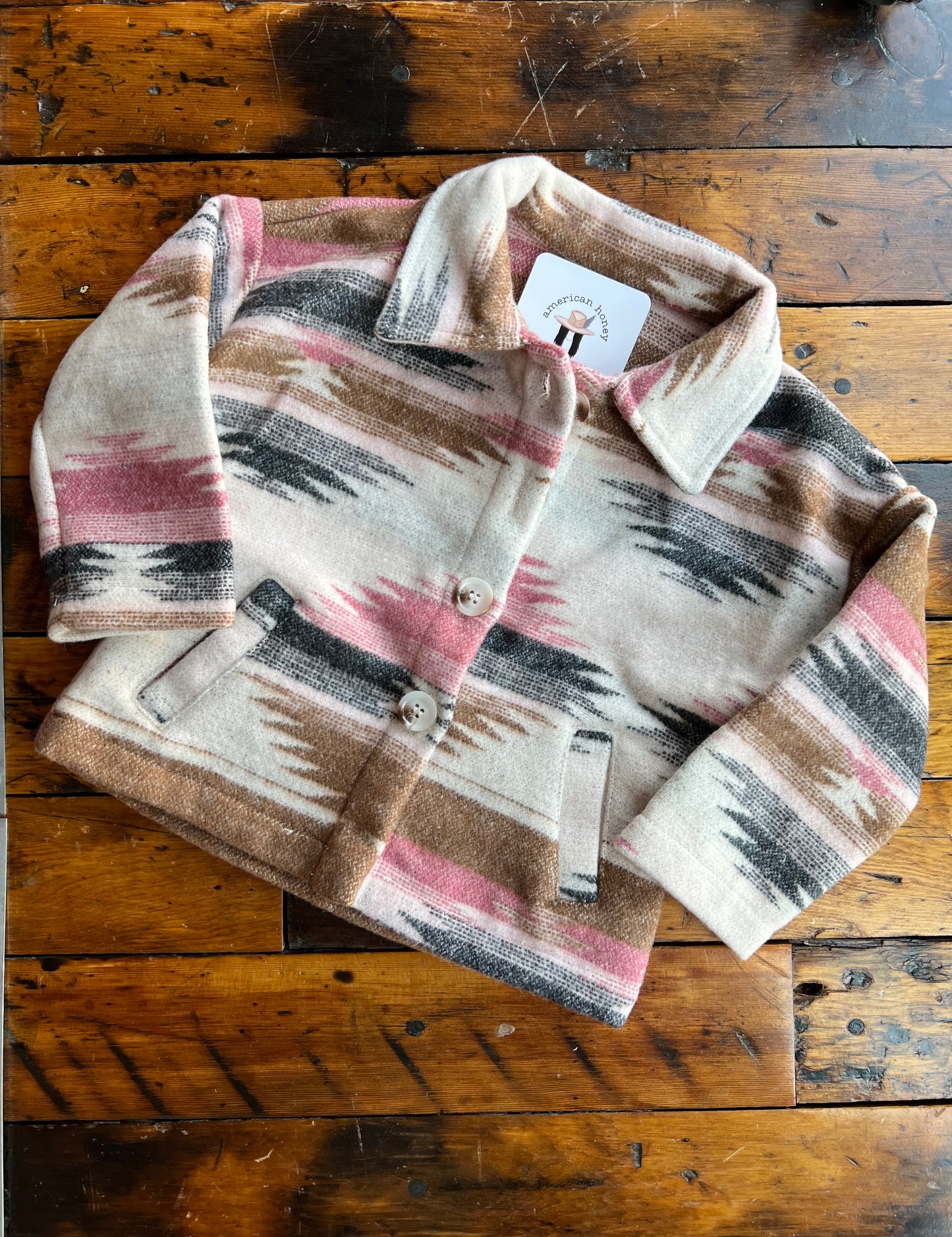 Girls Aztec Shacket