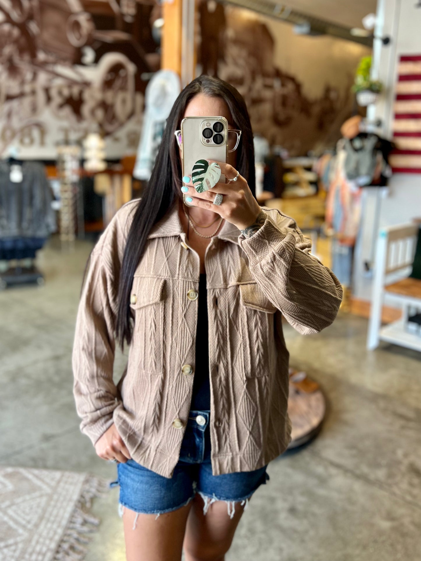 Textured Shacket