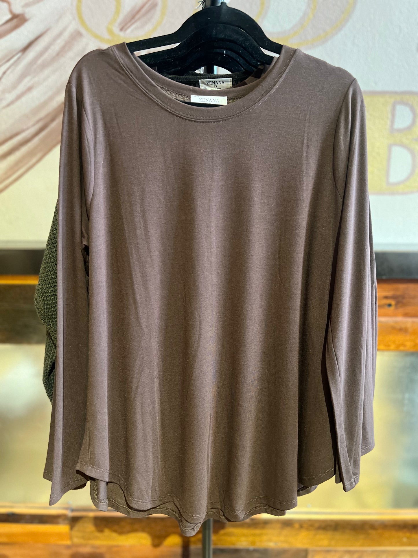 Chocolate Basic Long Sleeve