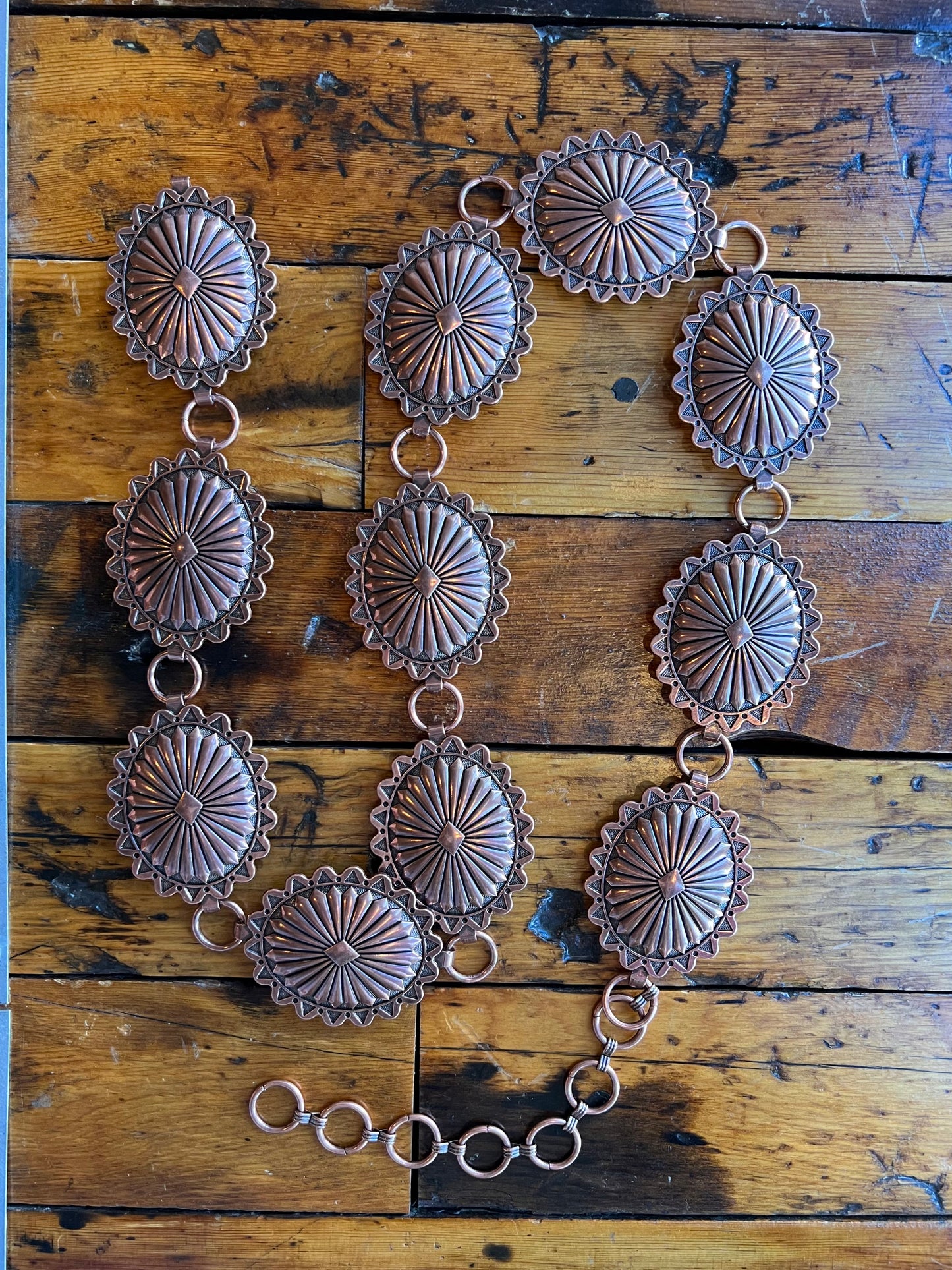 Copper Concho Belt