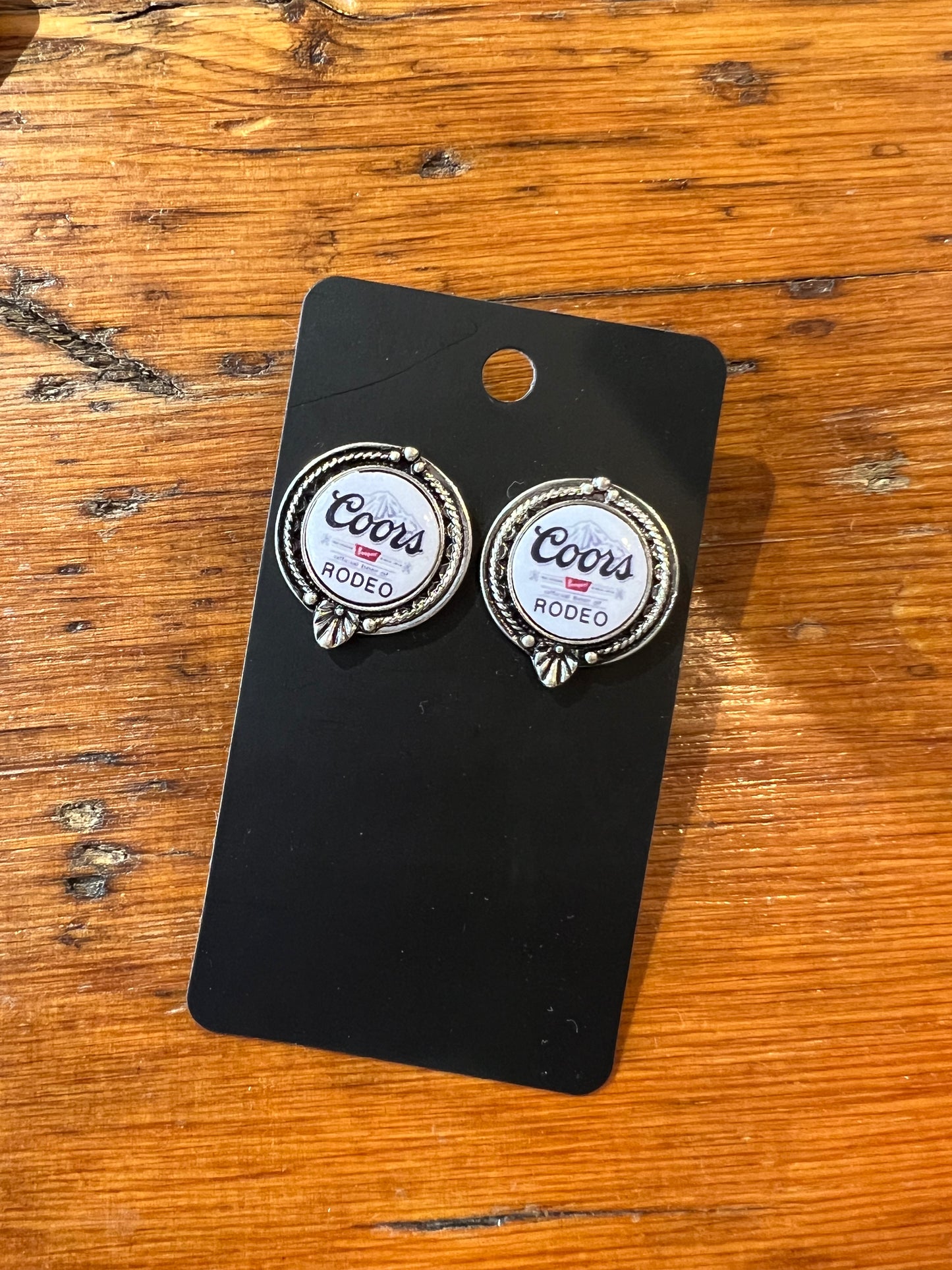 Coors Rodeo Stud Earrings