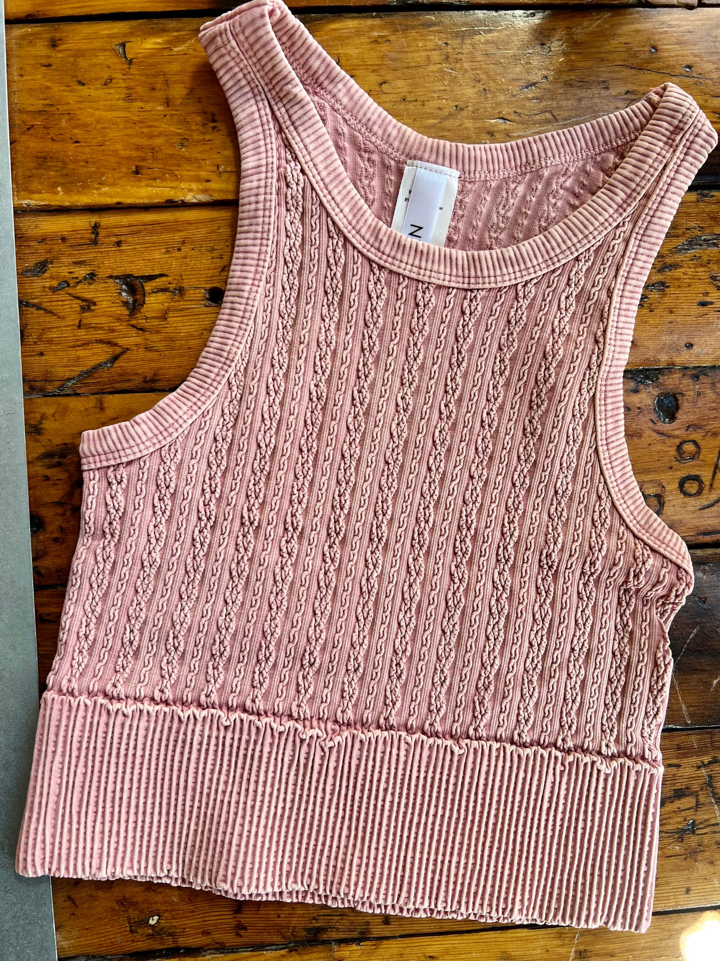 Sweet Peach High Neck Crop