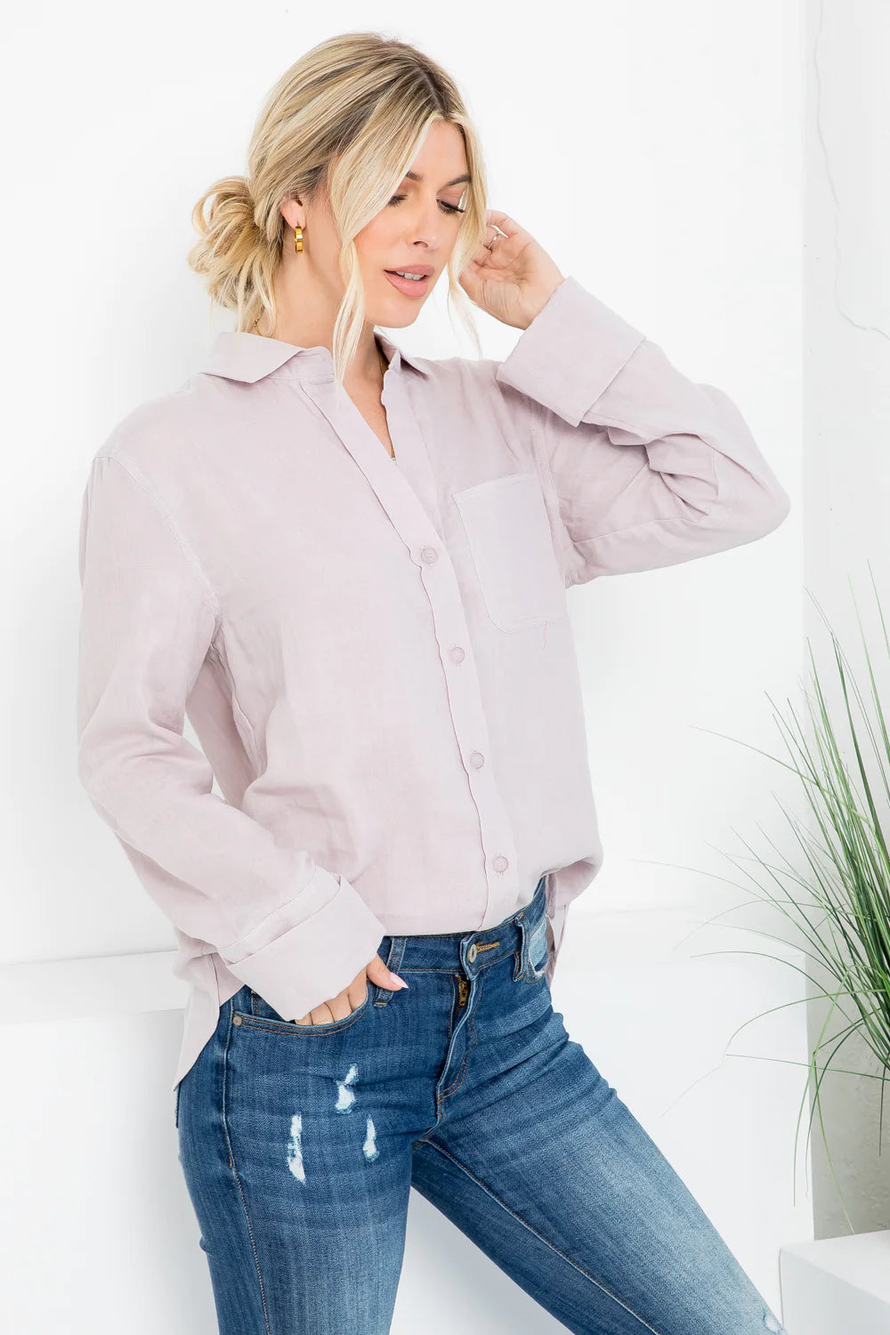 Raindrop Gauze Cotton Top