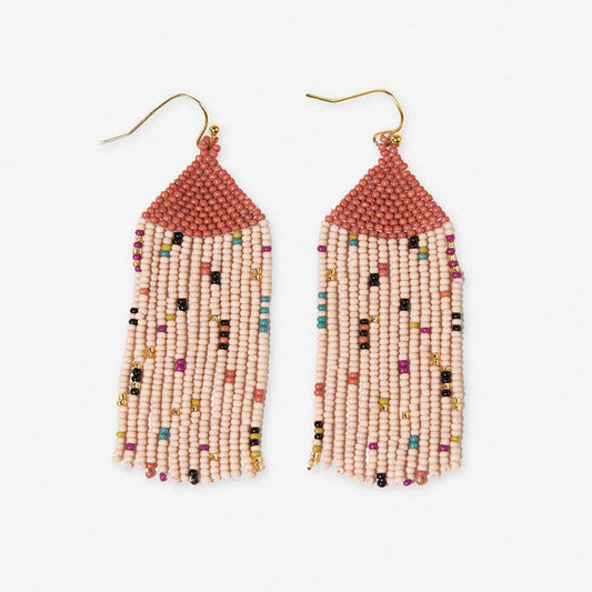 Agnes Confetti Beaded Fringe Earring