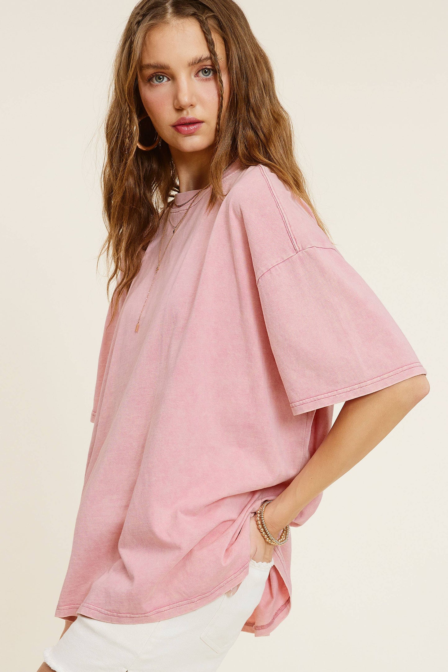 Mineral Washed Oversized Top