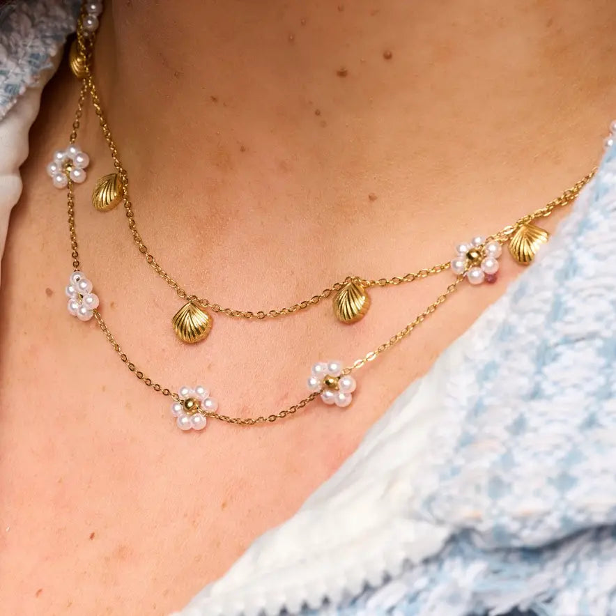 Pearl Daisy Necklace