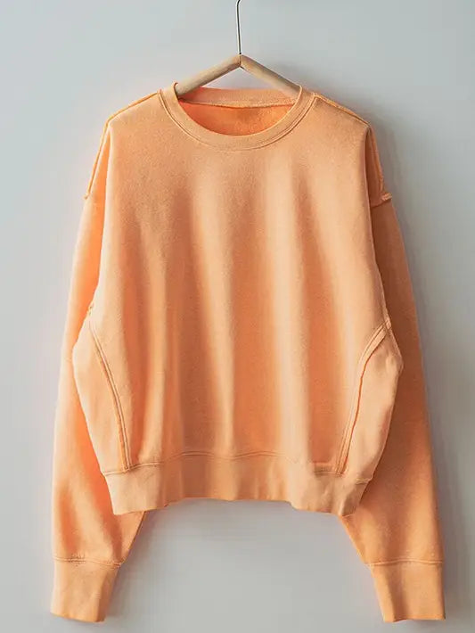 Relaxed Coral Crewneck