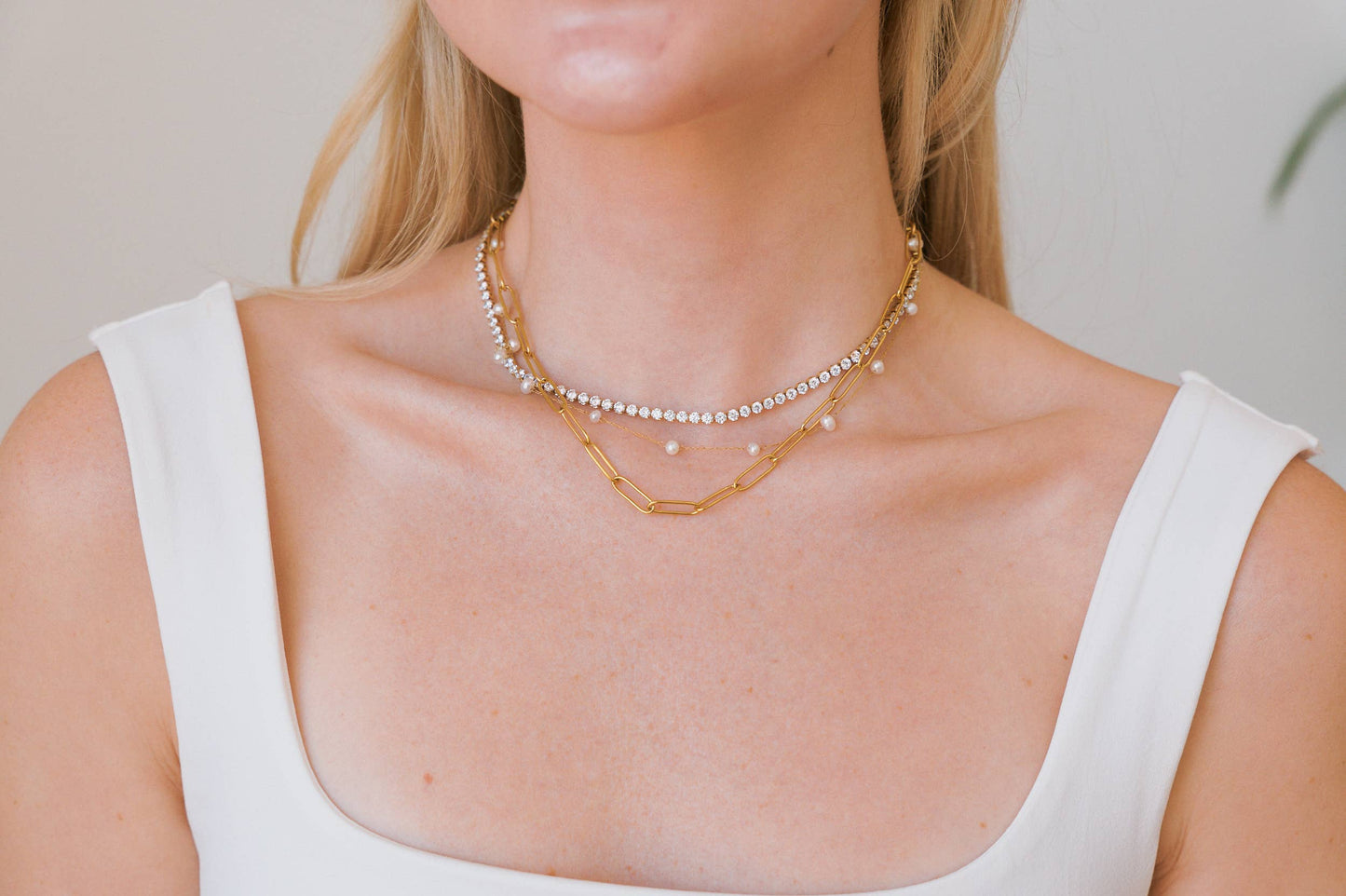 Sasha Gold Chain Necklace- Waterproof