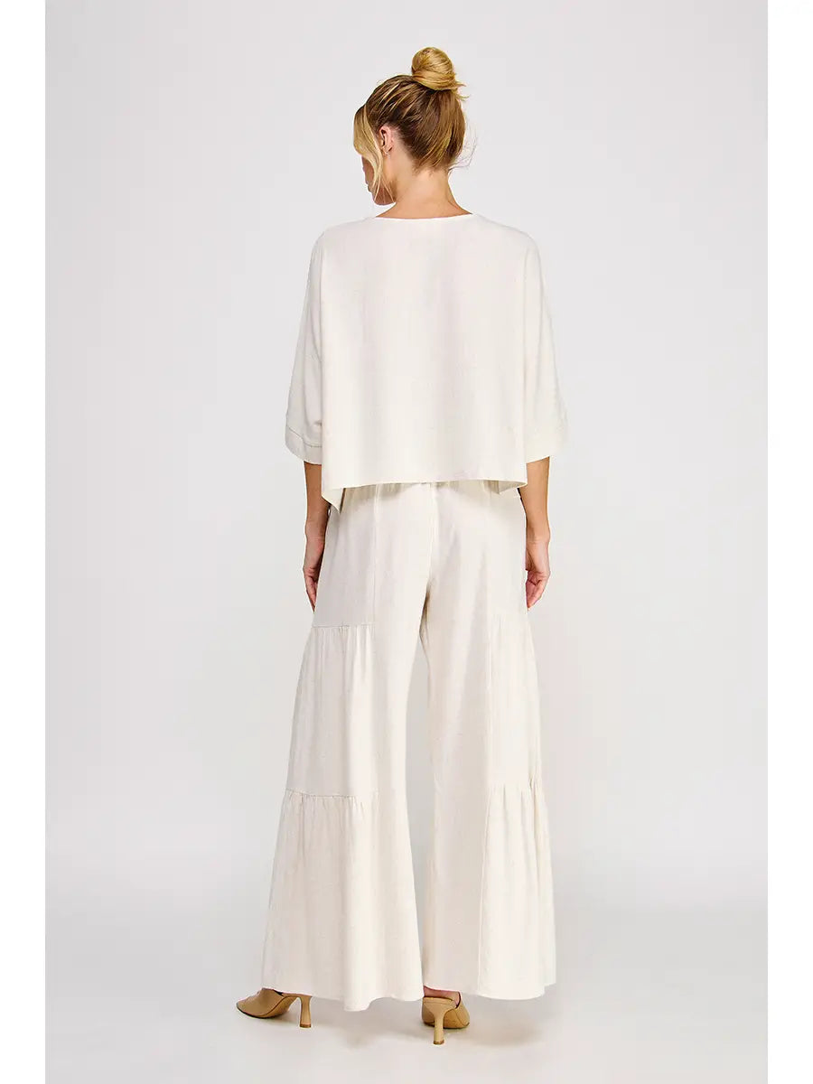 Soft Linen Flowy Dolman Top