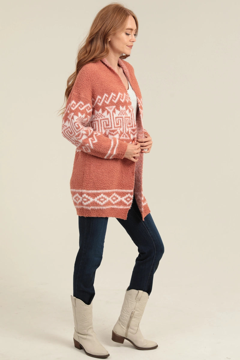 Cozy Aztec Cardigan Sweater