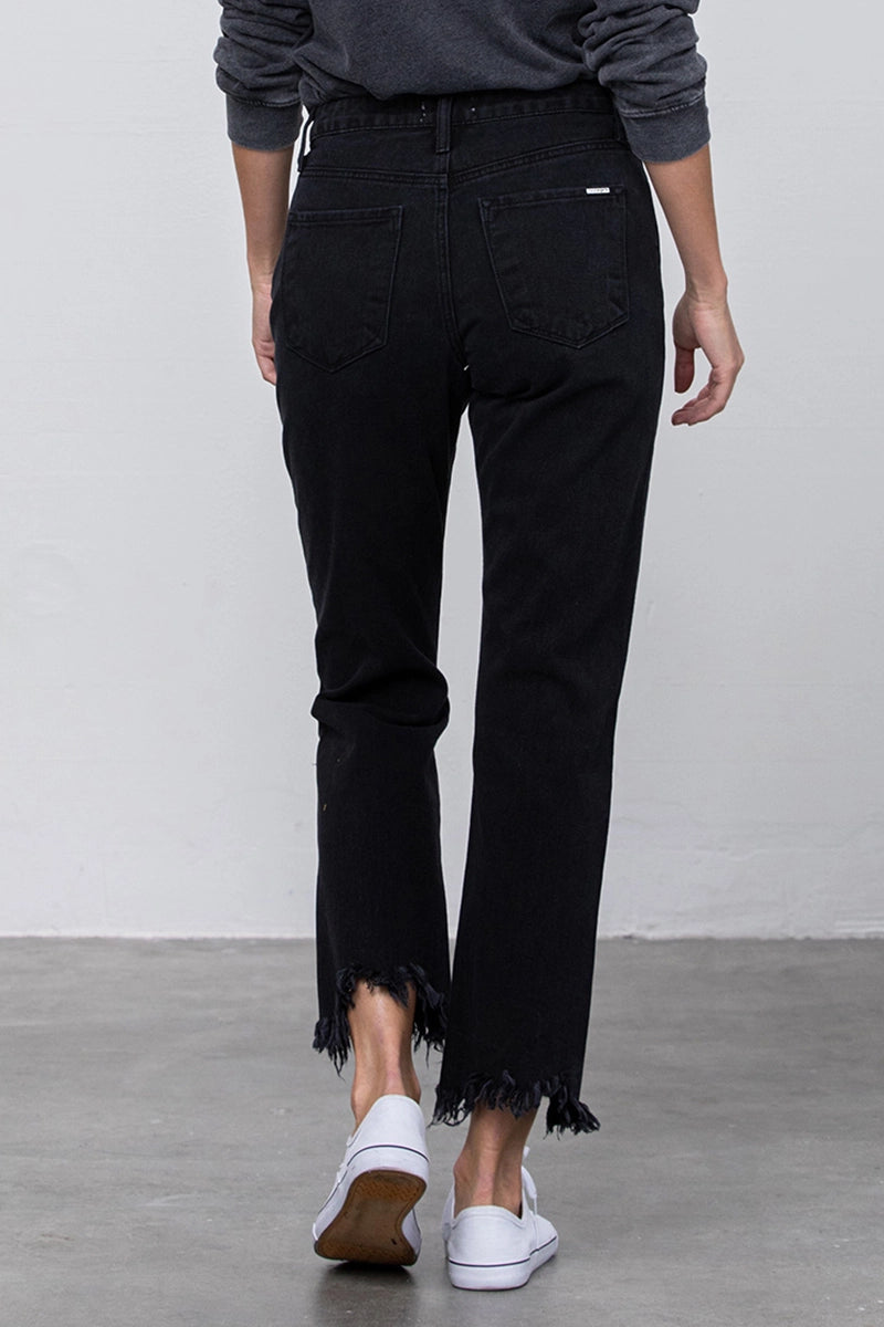 High Rise Straight Leg Jeans