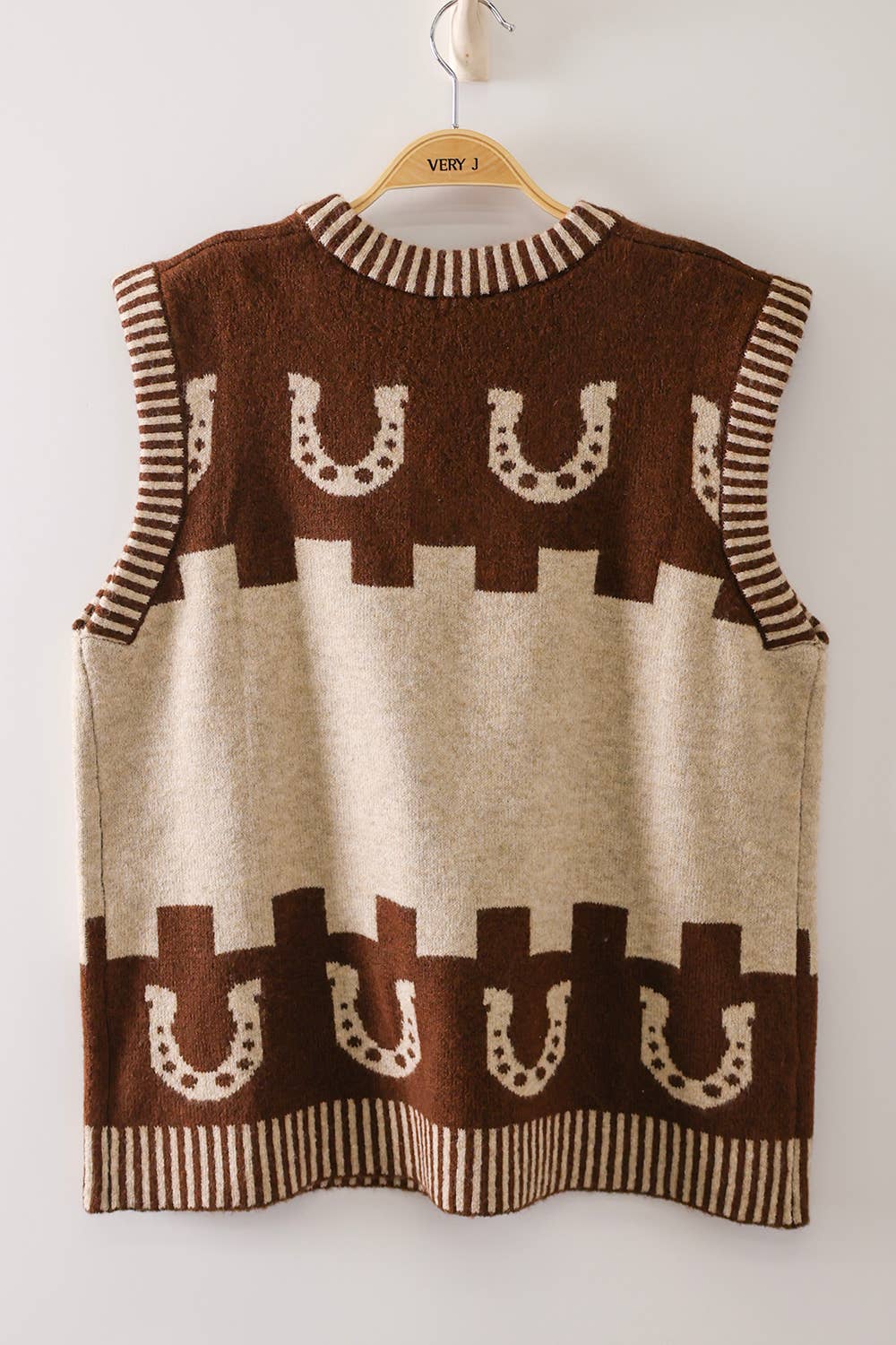 Western Horse Knit Vest