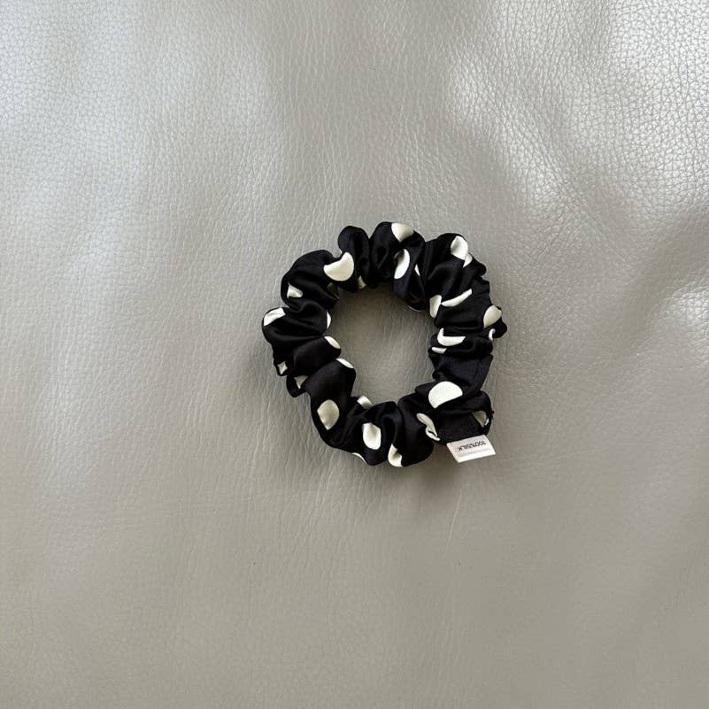 Polka Dot Scrunchies Set Of 5