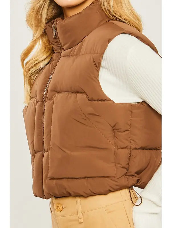 Puffer Vest With Pockets