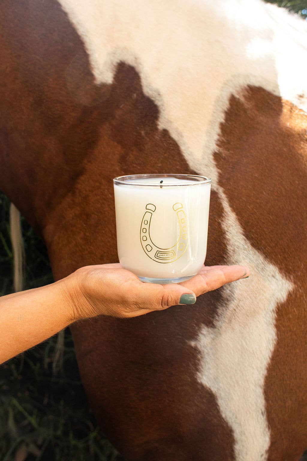 Horseshoe Soy Wax Candle - Lucky