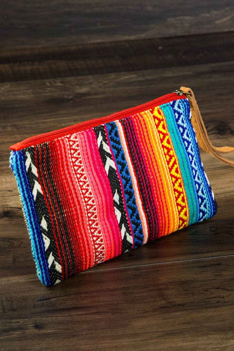 Vivid Ethnic Pattern Clutch