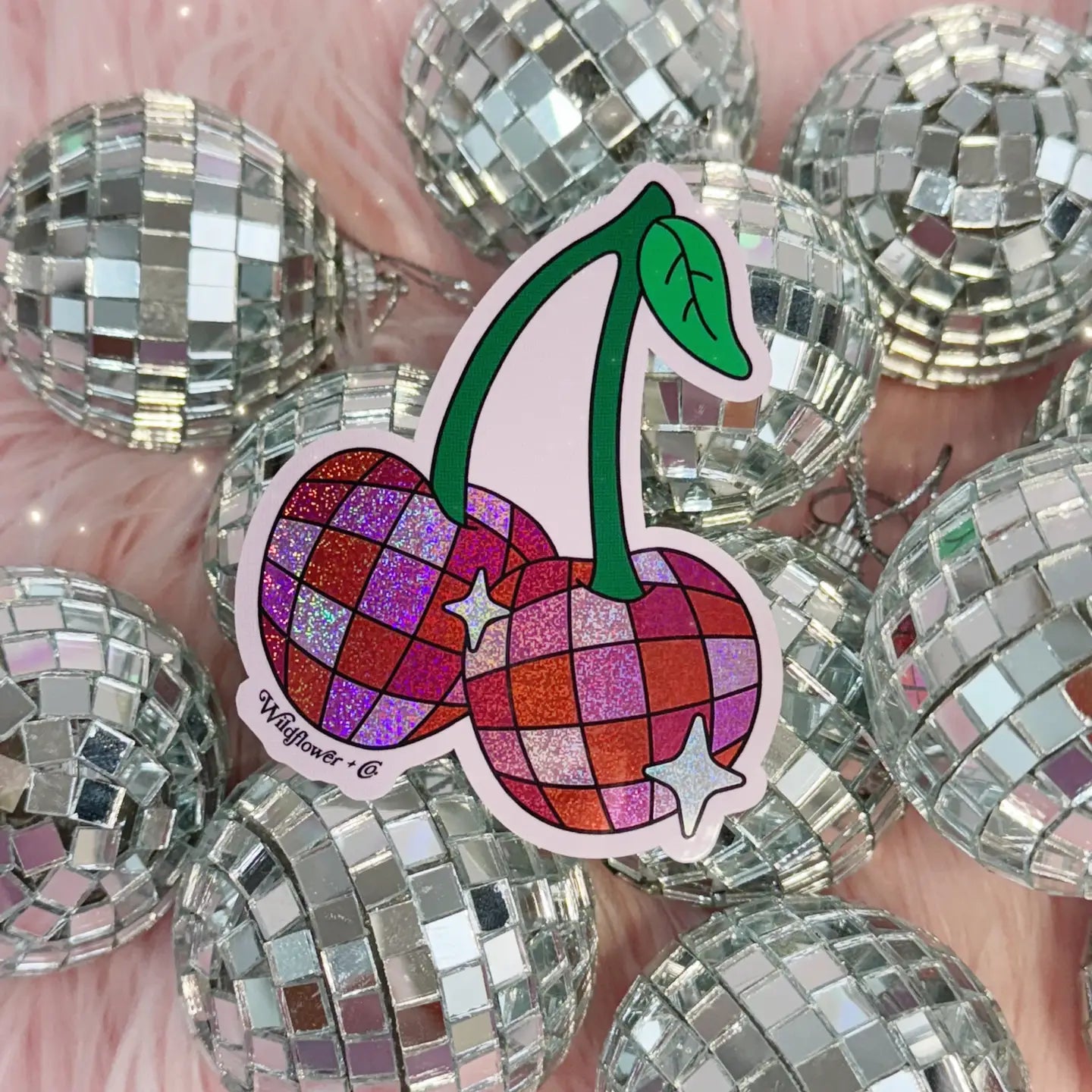 Disco Cherry Sticker