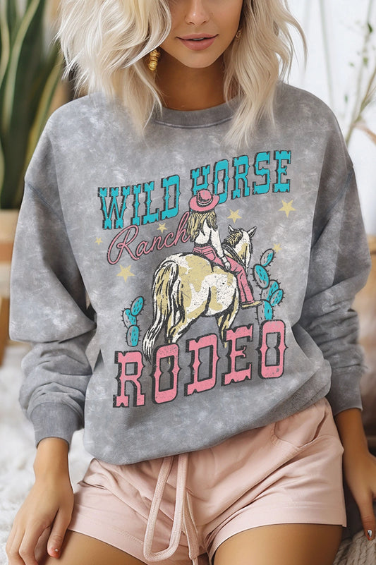 Wild Horse Ranch Rodeo Crewneck