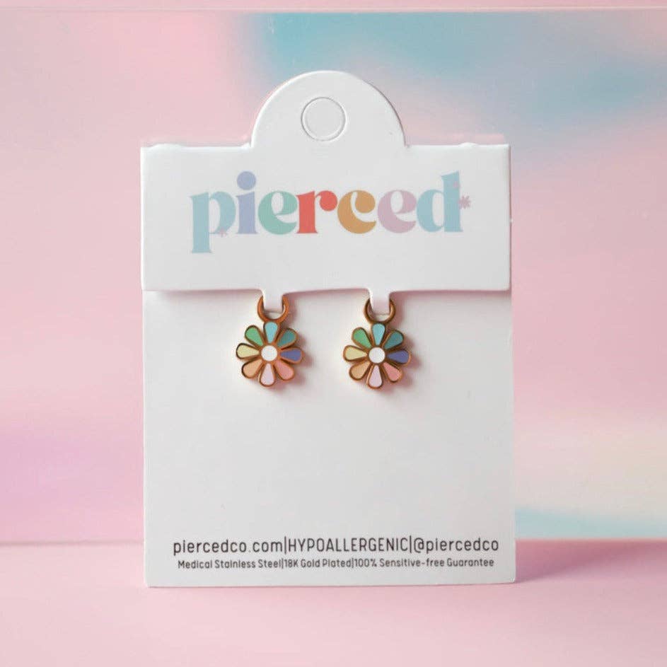Pierced Co Rainbow Daisy Charms