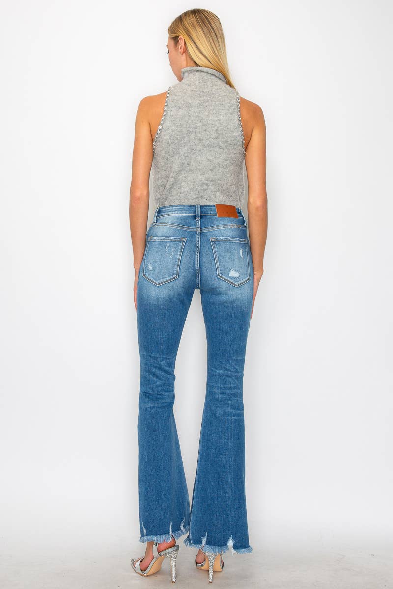 High Rise Flare Denim