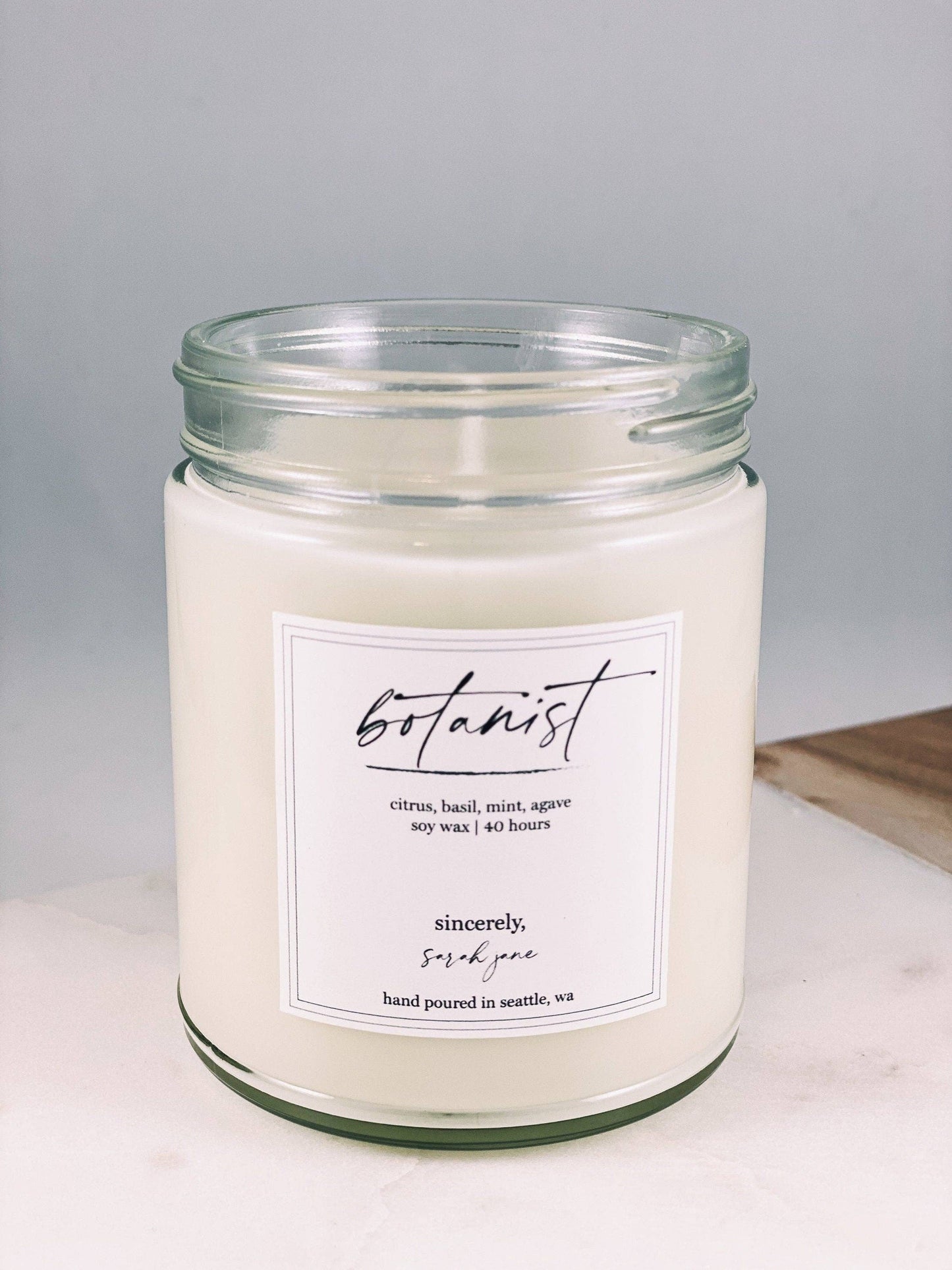 Botanist Candle - Citrus, Basil, Mint