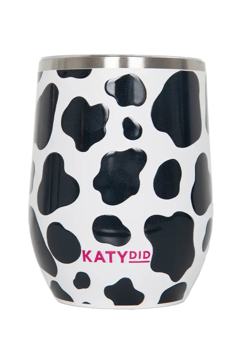 Cow Print Stainless Steel Wine Tumbler