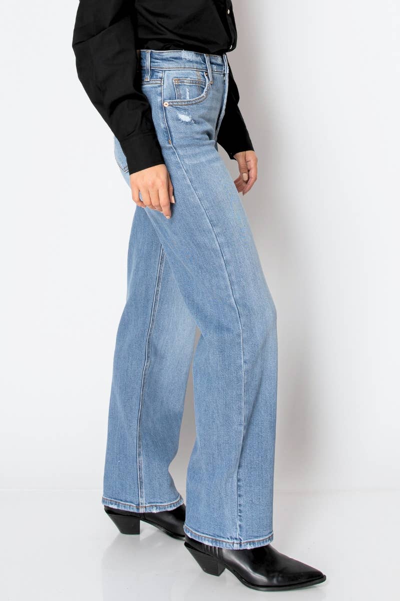 Tummy Control Straight Leg Denim