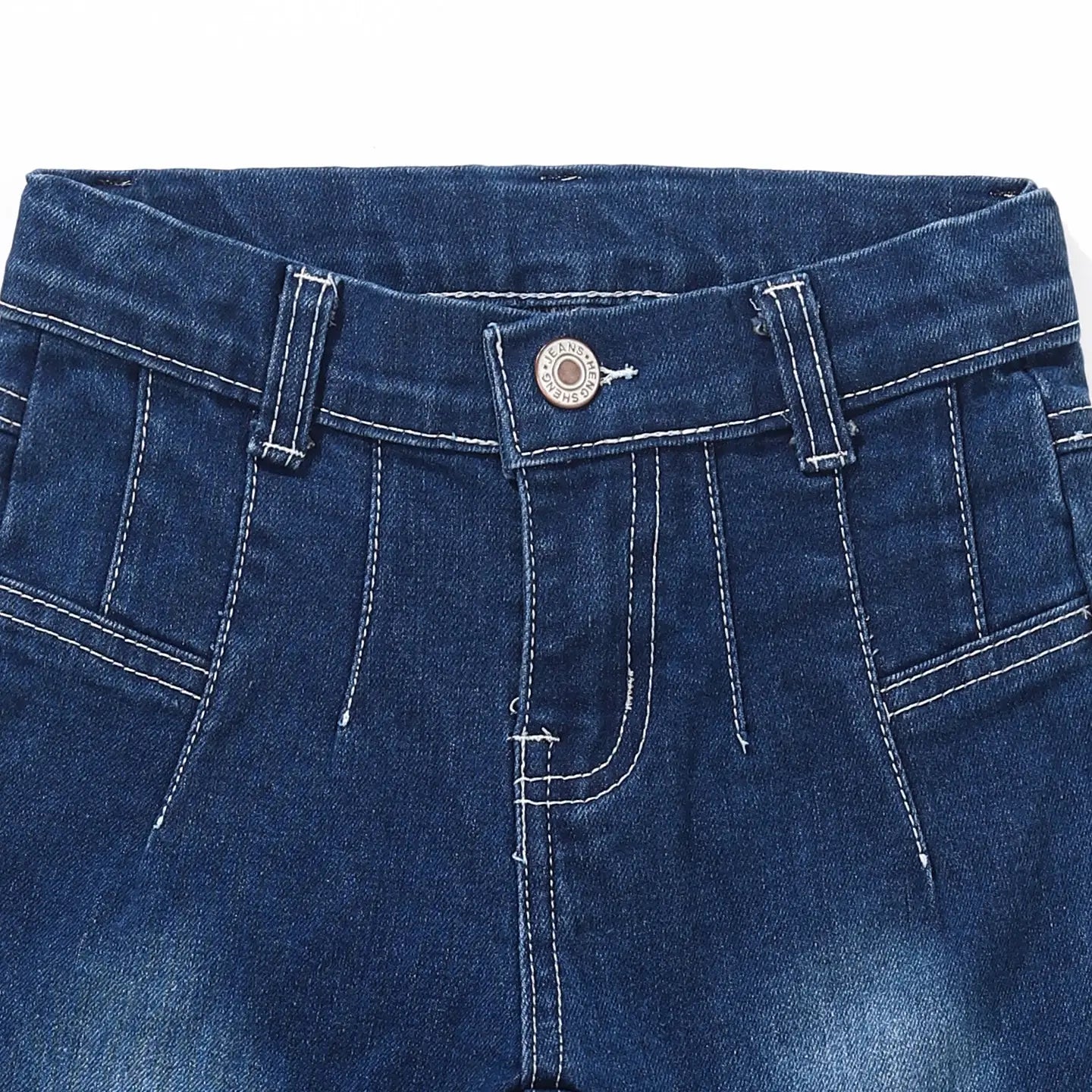 Girls Washed Flare Jeans