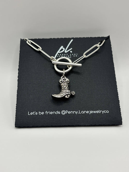 Betsy Toggle Boot Necklace