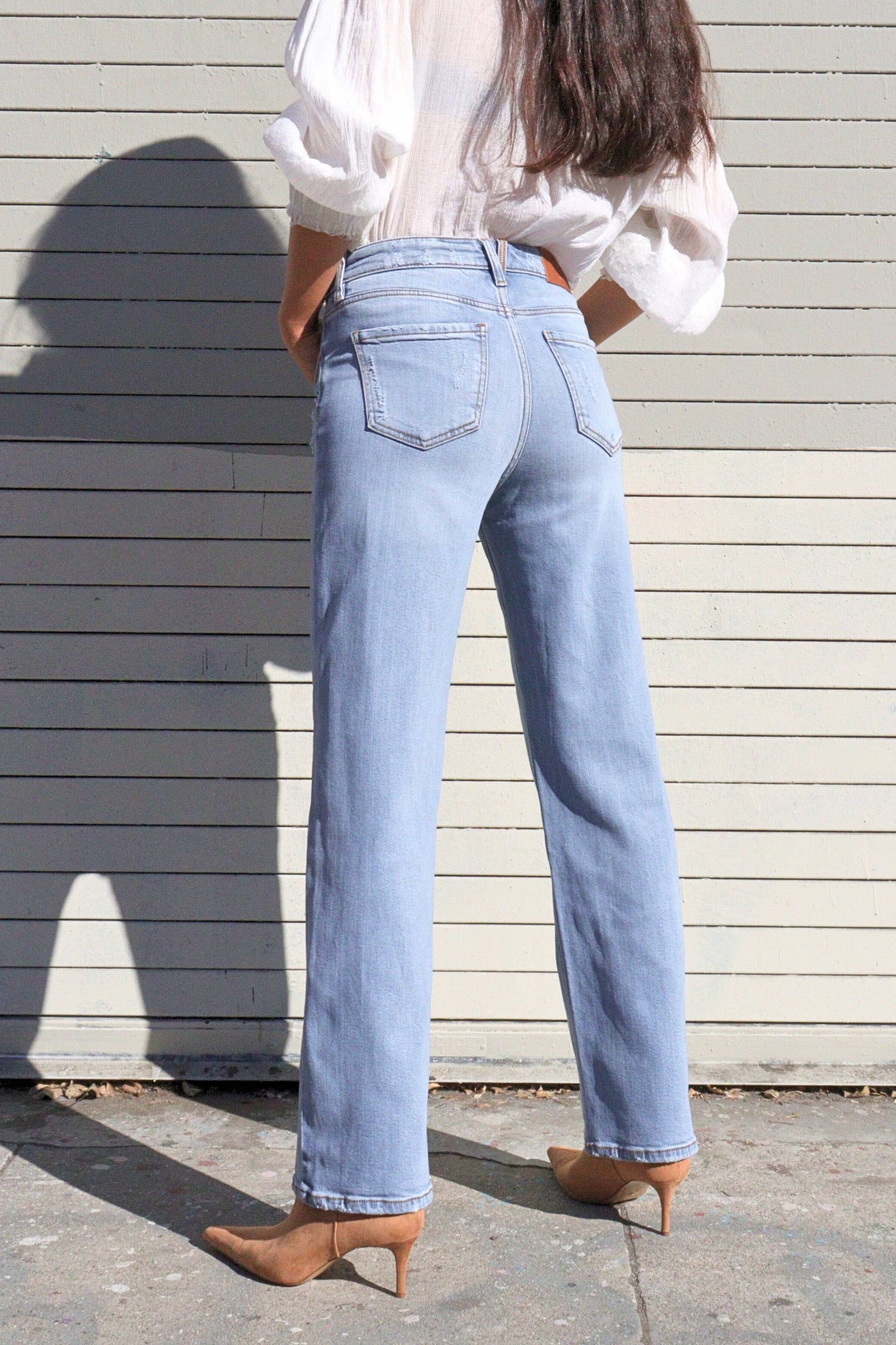 Tummy Control Straight Leg Denim