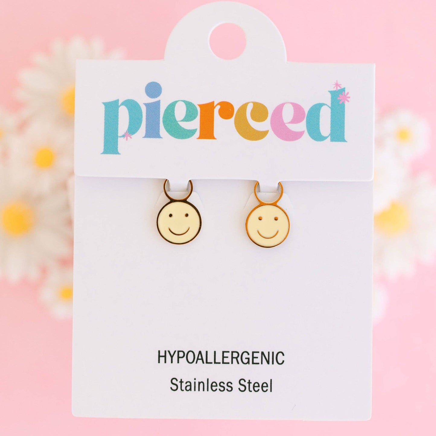 Pierced Co Yellow Smiley Charms