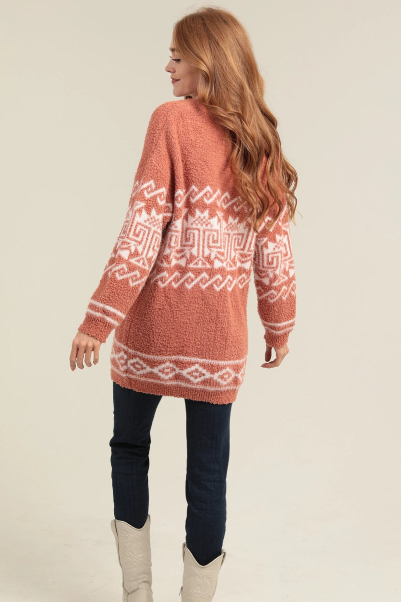 Cozy Aztec Cardigan Sweater
