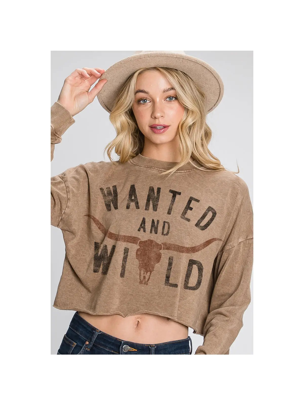 Wanted & Wild Crop Tee