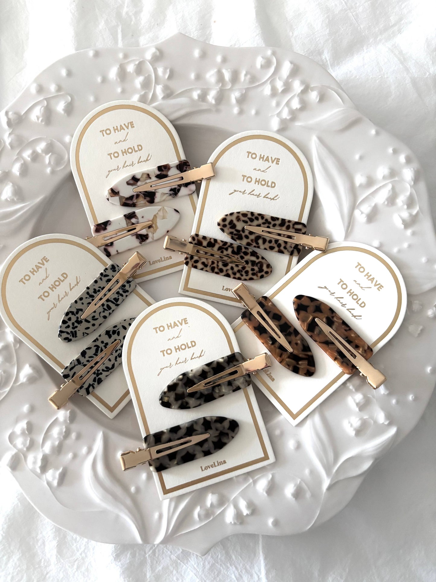 Tortoise Snap Crease Free Clip Set (DEBBIE-CHIC)