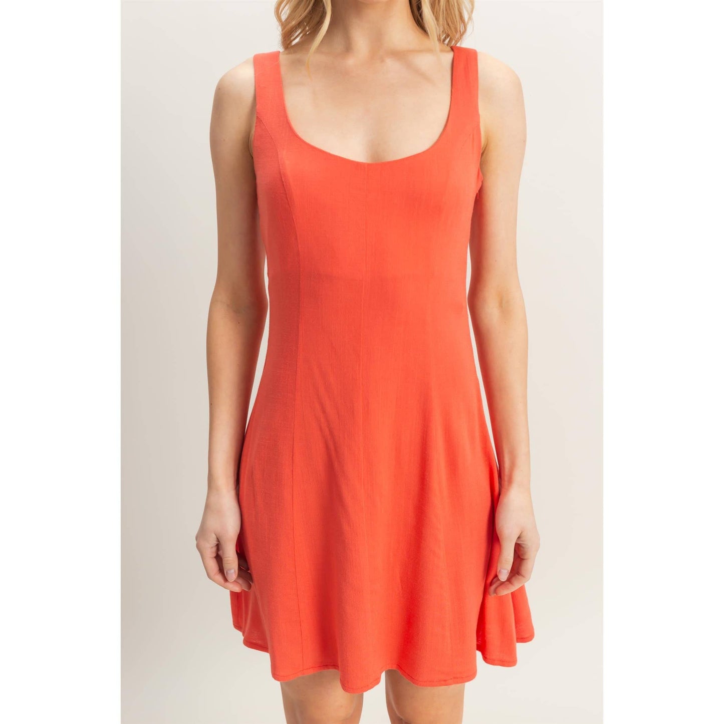 Stretchy Sleeveless Mini Dress