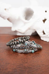 Turquoise Arrow Bracelet Set